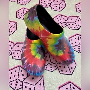 Crocs Tie Dye On the Clock Work Clogs sz Women’s 11